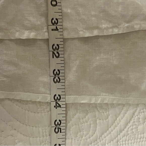 Eileen Fisher Elegant White Irish Linen Button-Up Women's Tunic, size XL - Picture 7 of 9